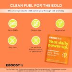 EBOOST Energy Drink & Electrolyte Powder, 20 Packets - Super Powder Pink Lemonade with No Added Sugar - Essential Blend of Vitamins, Nootropics & Natural Caffeine and Hydration - Pre & Post Workout - Image 7
